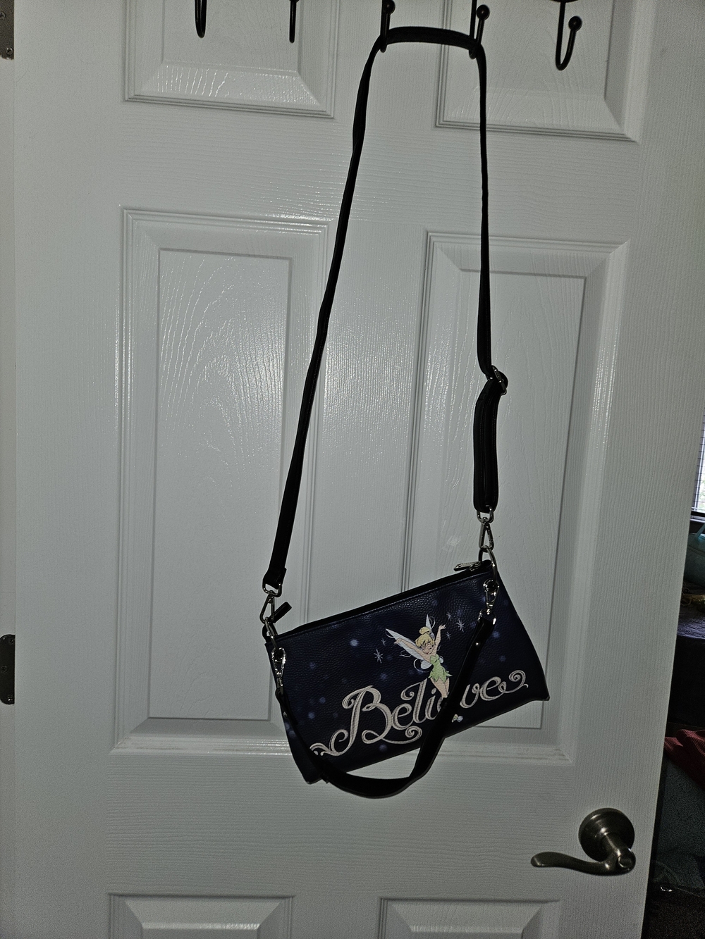 Disney Tinker Bell Crossbody Bag in Navy and Black - Picture 2 of 14
